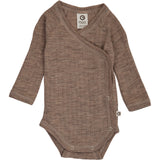 Müsli Walnut Melange Woolly Rib Wrap L/S Body