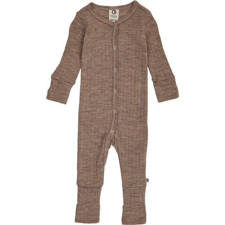 Müsli Walnut Melange Woolly Rib Onesie