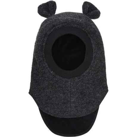 Huttelihut Dark Grey Melange Balaclava Ears Wool