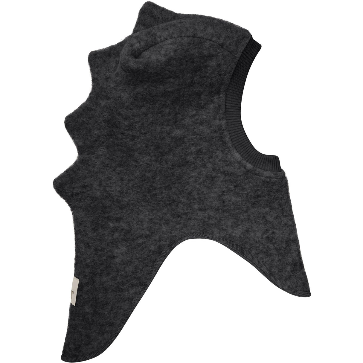 Huttelihut Dark Grey Melange Balaclava Triangles Wool