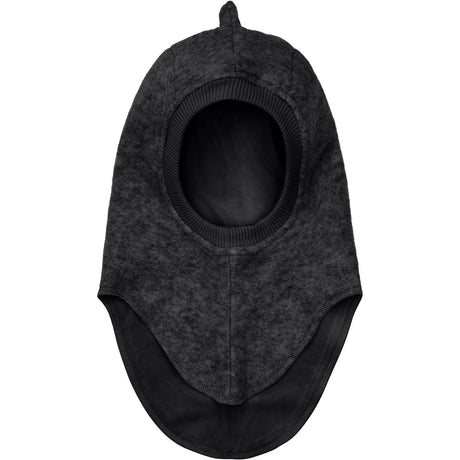 Huttelihut Dark Grey Melange Balaclava Triangles Wool