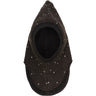 Huttelihut Dark Brown Melange Balaclava All Over Emb. Wool