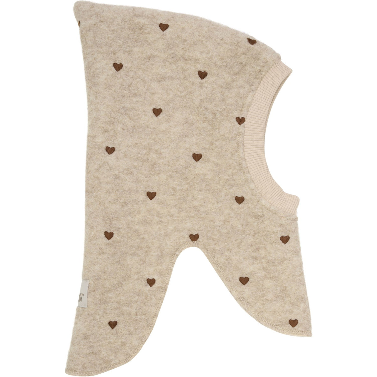 Huttelihut Sand Melange Balaclava All Over Emb. Wool