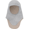 Huttelihut Medium Grey Melange Balaclava Cotton Fleece W. Lin