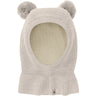 Huttelihut Sand Melange Balaclava Windstop Pompoms