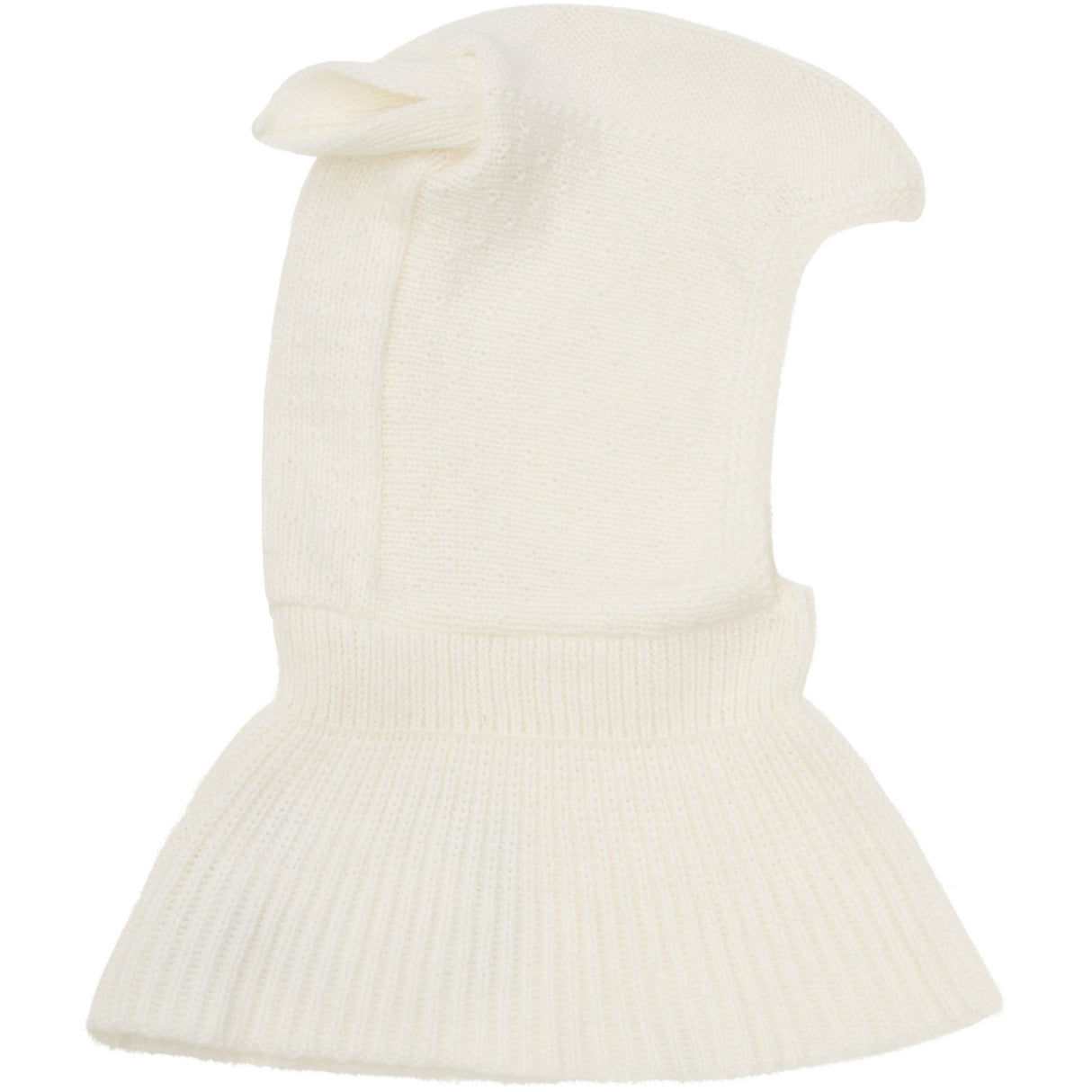 Huttelihut Off-White Balaclava Ears Wool Knit