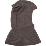 Huttelihut Brown Melange Balaclava Ears Wool Knit