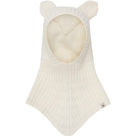 Huttelihut Off-White Balaclava Ears Wool Knit