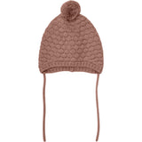 Huttelihut Burlwood Bonnet Wool Knit Pompom