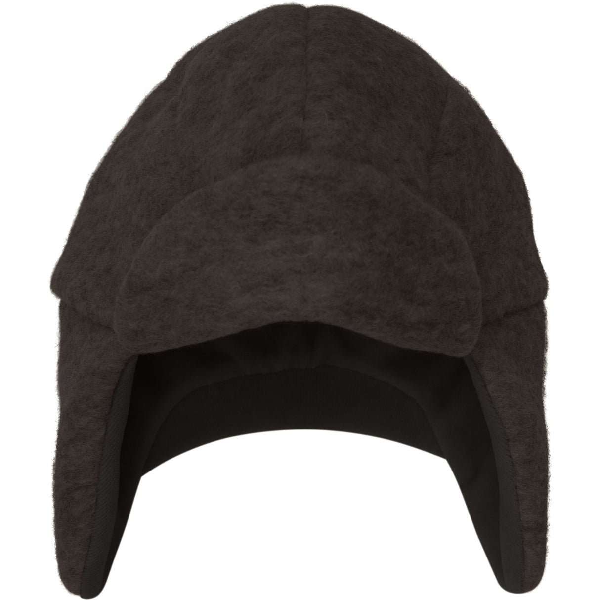 Huttelihut Dark Brown Melange Hat Wool W. Velour Lining