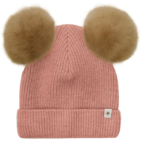 Huttelihut Burlwood Hat Knit Alpaca Pompoms