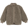 Huttelihut Camel Melange Jacket Wool Teddy W. Lining