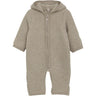 Huttelihut Camel Melange Pram Suit Ears Wool Fleece