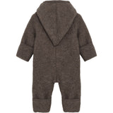 Huttelihut Brown Melange Pram Suit Pixie Wool Fleece