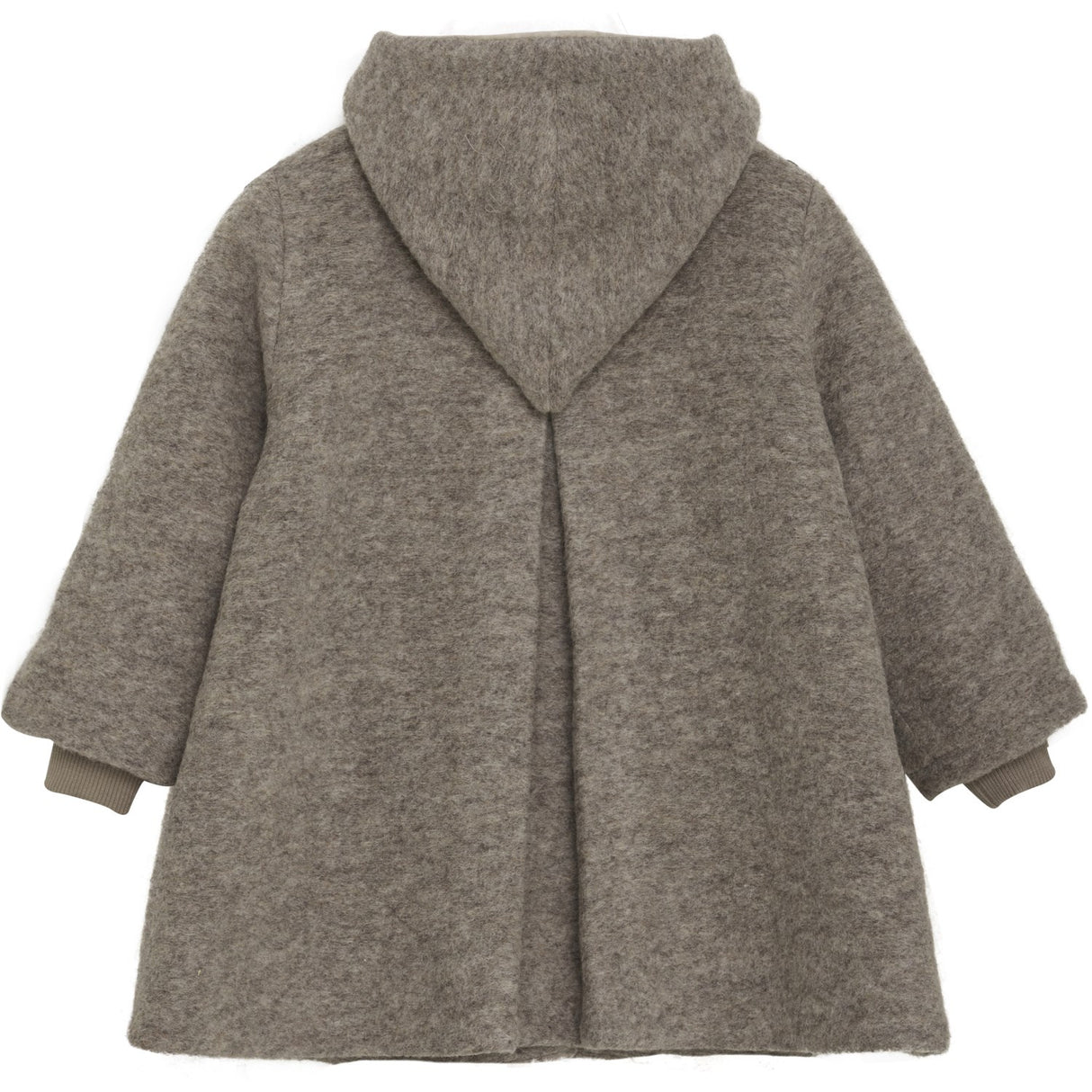 Huttelihut Camel Melange Coat Hood Wool W. Lining