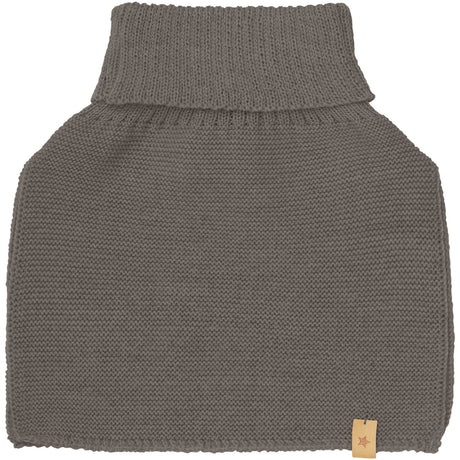 Huttelihut Brown Melange Neck Warmer Wool Knit