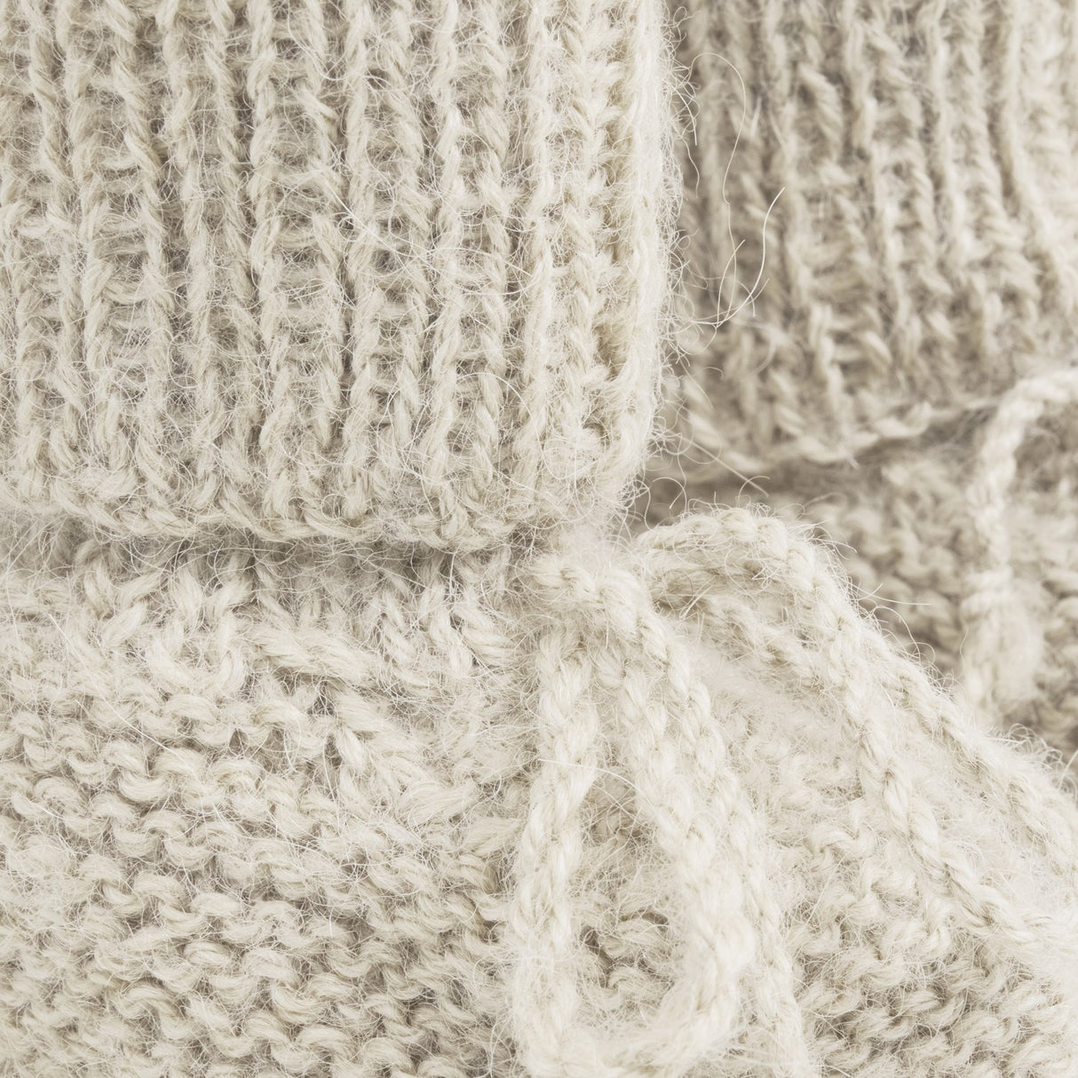 Huttelihut Off-White Footies Alpaca Wool Knit