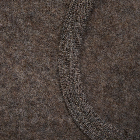 Huttelihut Brown Melange Balaclava Ears Wool Fleece