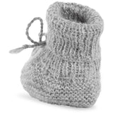 Huttelihut Medium Grey Melange Footies Alpaca Wool Knit