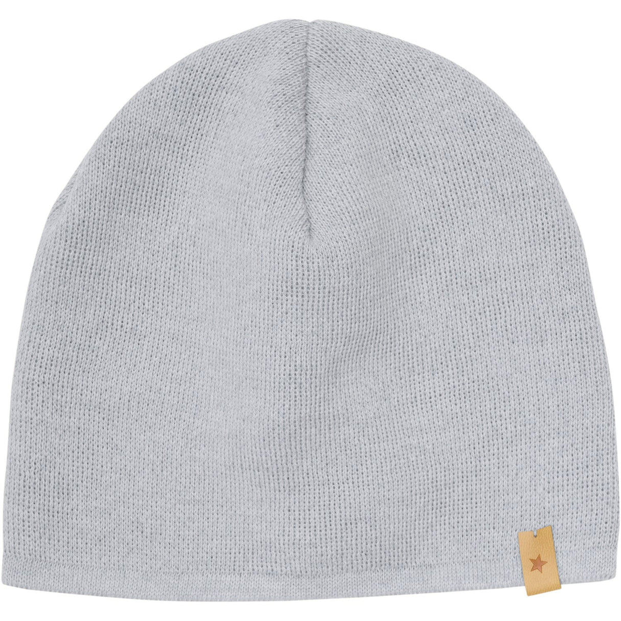 Huttelihut Medium Grey Melange Beanie Solid Wool Knit