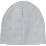 Huttelihut Medium Grey Melange Beanie Solid Wool Knit