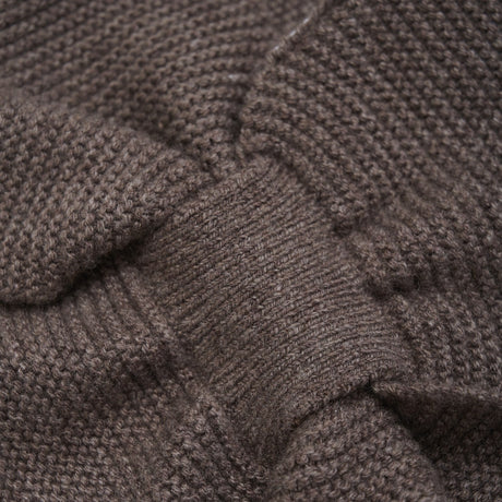 Huttelihut Brown Melange Neckwarmer Wool Knit