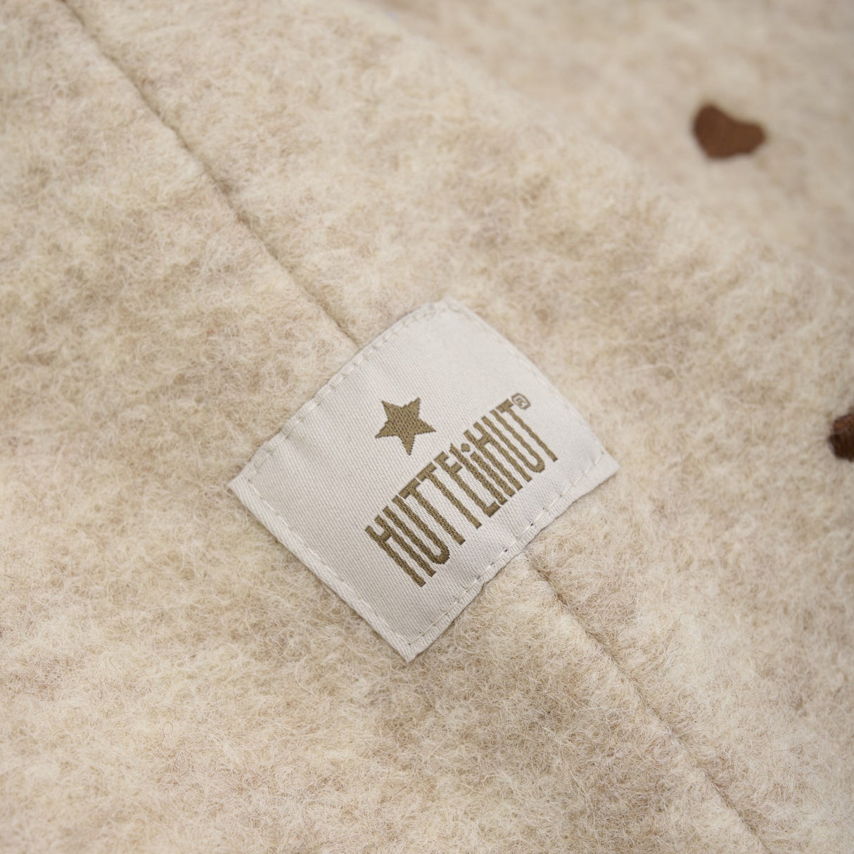 Huttelihut Sand Melange Balaclava All Over Emb. Wool