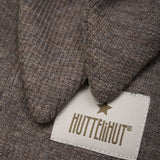 Huttelihut Brown Melange Balaclava Ears Wool Rib