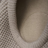 Huttelihut Camel Melange Balaclava Wool Knit Windstop