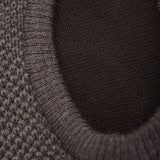 Huttelihut Brown Melange Balaclava Wool Knit Windstop