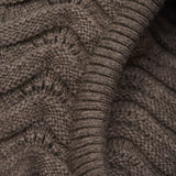 Huttelihut Brown Melange Balaclava Wool Knit