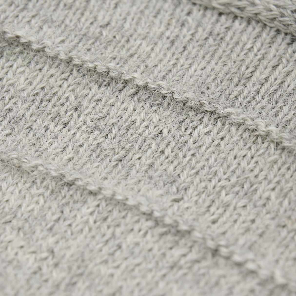 Huttelihut Medium Grey Melange Bonnet Ears Alpaca Wool Knit