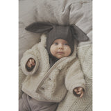 Huttelihut Brown Melange Balaclava Ears Wool Rib