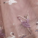 Minymo Shadow Gray Skirt Mesh W. Emb.