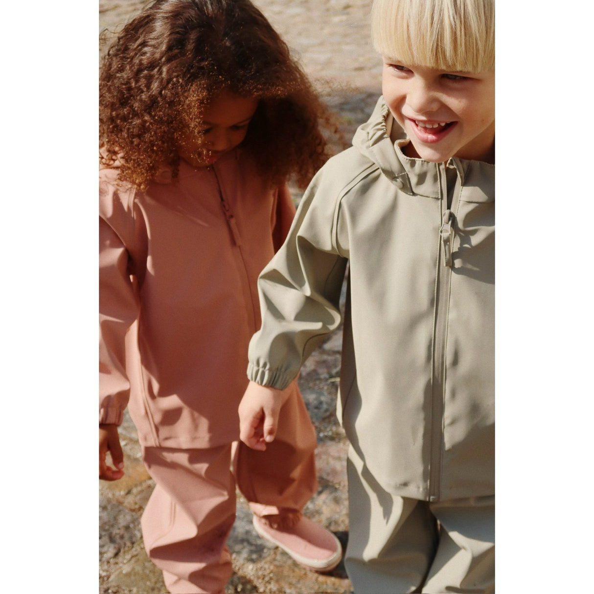 Konges Sløjd Cameo Brown Plainy Rain Set