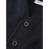 Name It Navy Blazer Check Nbmrobino Waistcoat