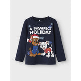 Name It Navy Blazer Nmmstellan Paw Ls Top Cplg