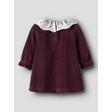 Name It Burgundy Nbfroxy Ls Vel Dress