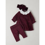 Name It Burgundy Nbfroxy Ls Vel Dress