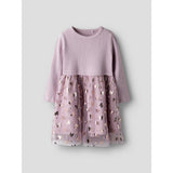 Name It Keepsake Lilac Nmfrosally Ls Dress