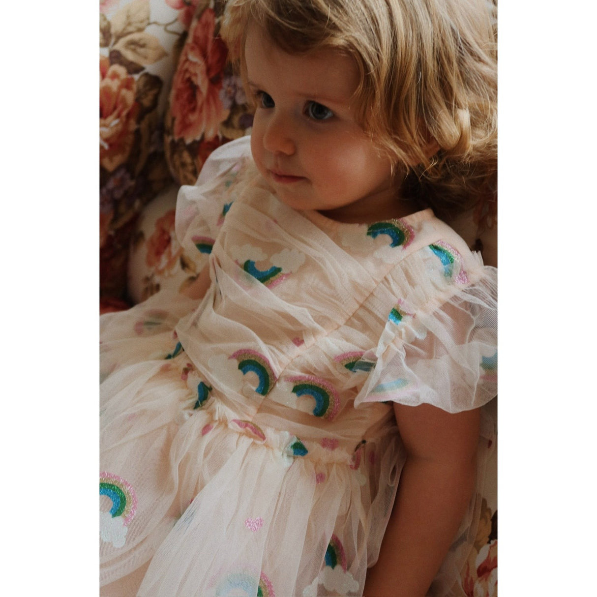 Buy Konges Sljd Rainbow Glitter Tullie Dress | Luksusbaby Buy Konges Sljd Rainbow Glitter Tullie Dress | Luksusbaby