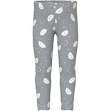 Name It Grey Melange Rainbow Clouds Nmfdavina Aop Swe Leggings Bru