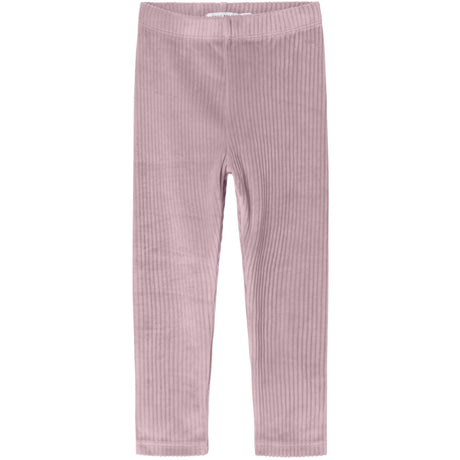 Name It Keepsake Lilac Nmfveloa Velvet Leggings