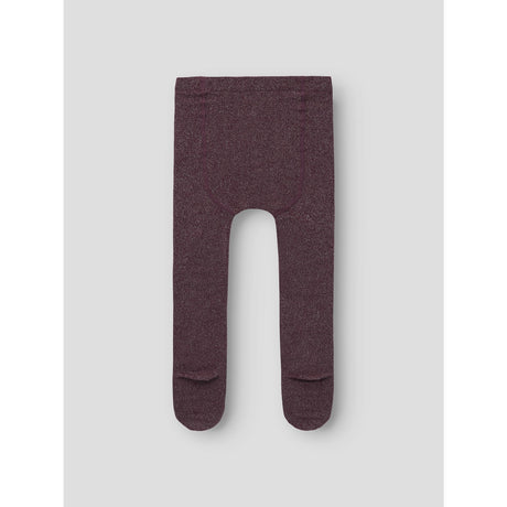 Name It Burgundy Lurex Silver Nmfrosie Pantyhose