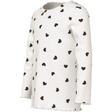 Name It Cloud Dancer Tiny Heart Nmfvemma Glitter Ls Slim Top