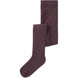 Name It Burgundy Lurex Silver Nmfrosie Pantyhose