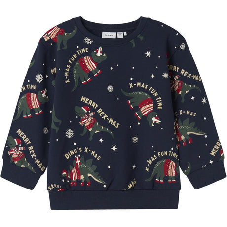 Name It Navy Blazer Nmmroka Ls Nreg Sweat Bru Box