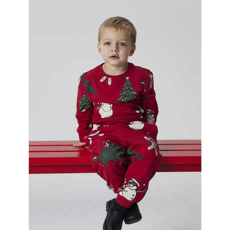 Name It Jester Red Nmmroka Ls Nreg Sweat Bru Box