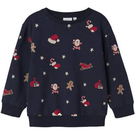 Name It Navy Blazer Nmnrohom Ls Nreg Sweat Bru