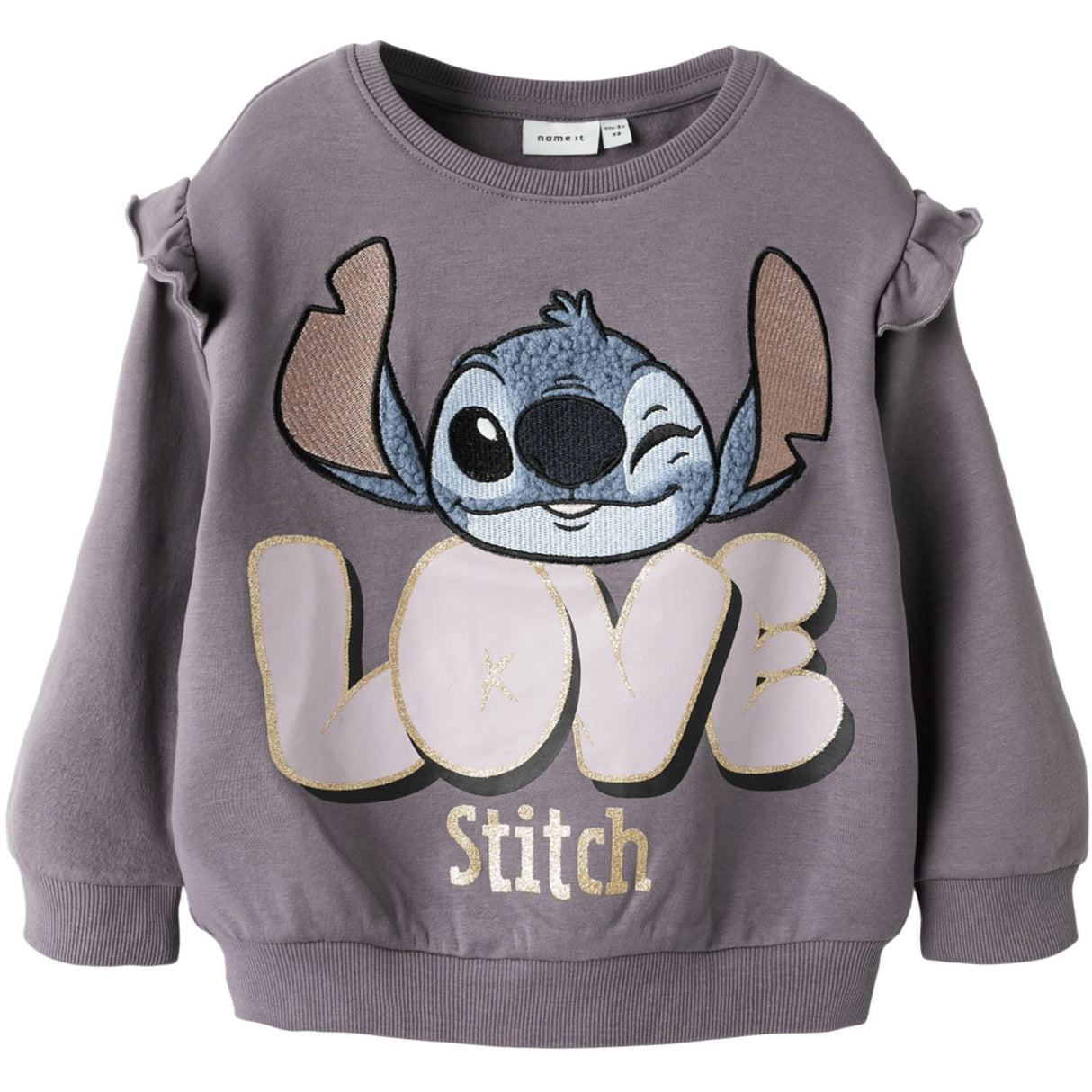 Name It Moonscape Nmfola Stitch Sweat Bru Wdi